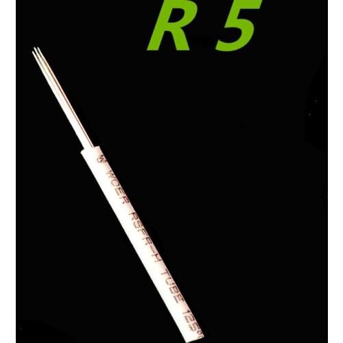 500pcs R5 Round Needle Microblading Manual Needles for Fog Eyebrow Lamina Shading Tebori Needles for Permanent Makeup