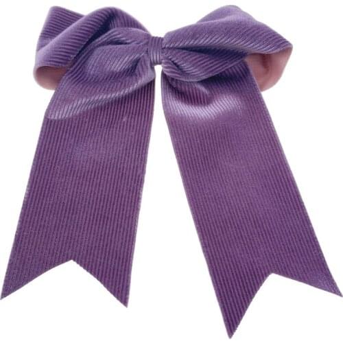 9 colors 8 inch Large Hair Bows for Girls Hair Clips Solid Corduroy HairPin Party Kids Hair Accessories accesorios