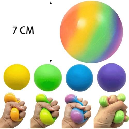 7cm Anti stress Balls Pressure Fidget Toys Globbles Squishy Squeezing Ball Relief Adults Decompression Game For Kid Children Toy