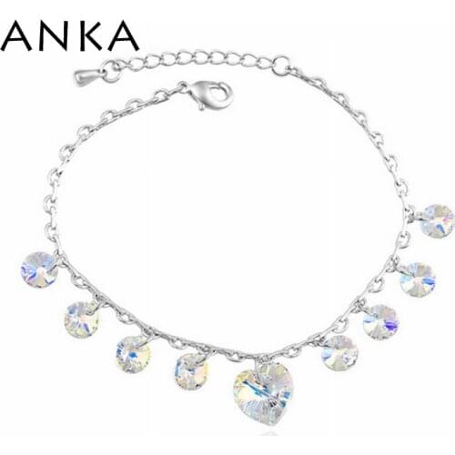 ANKA barefoot trendy foot bracelet fashion Jewelry new crystal anklets for woman main stone Crystals from Austria #105876