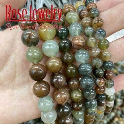 Wholesale Natural Red Green Agates Jades Loose Spacer Beads 15" 6 8 10 12mm For Jewelry Making DIY Bracelet Necklace Accessories