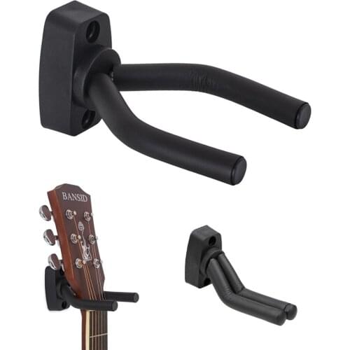 1 Pcs Guitar Hanger Hook Holder Violin Ukulele Metal Sponge Wall Mount Stand Rack Adjustable Bracket Guitar Accessories