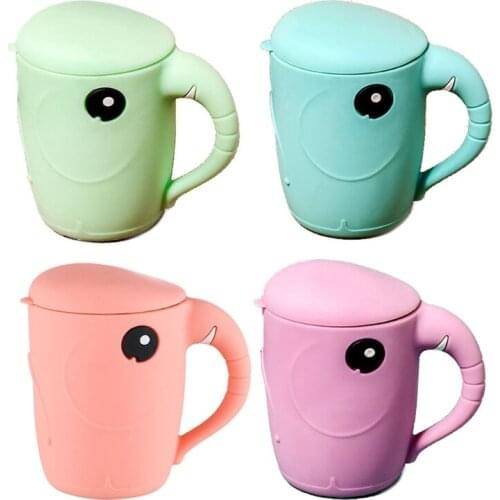 Baby Feeding Cups Cute Cartoon Baby Learning Cups Toddlers & Kids Silicone Cup G99C