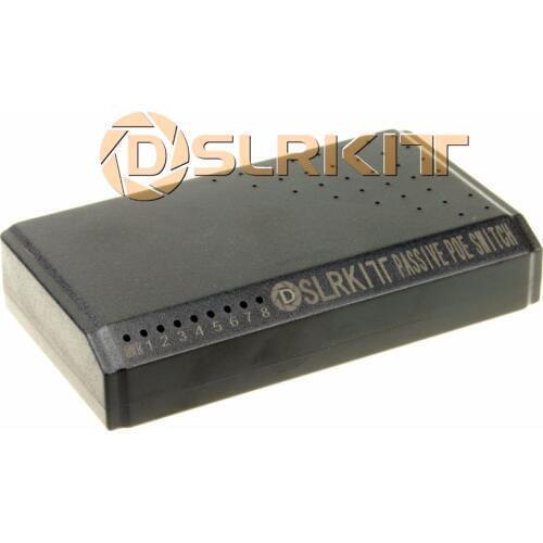 DSLRKIT 8 Ports 6 PoE Switch Injector Power Over Ethernet without Power Adapter