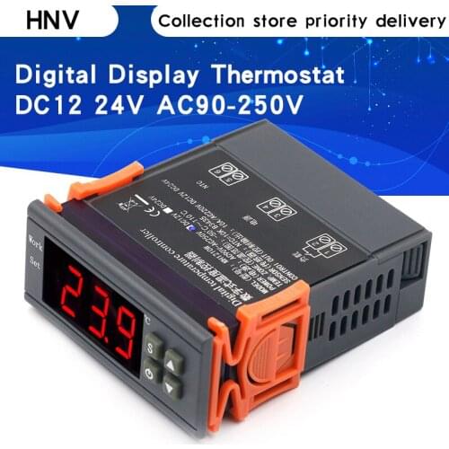 MH-1210W/Ultra-wide voltage microcomputer intelligent digital display thermostat Wide voltage rangeDC12 24V AC90-250V