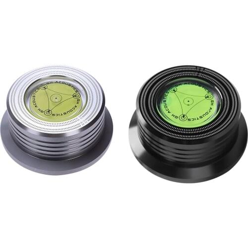 Quality Universal 50/60Hz Lp Vinyl Record Audio Disc Turntable Stabilizer Clamp Aluminum Weight Clamp With Test Speed Bubble