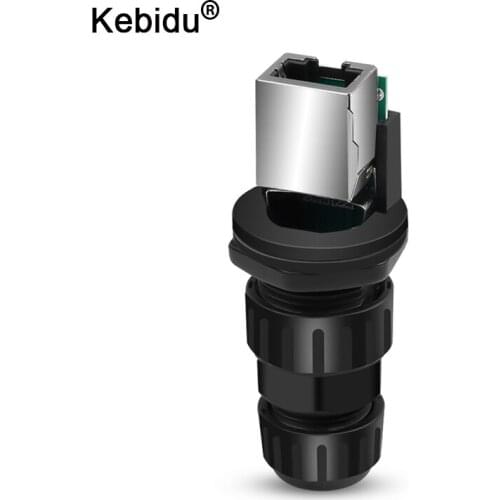 Kebidu RJ45 CAT5 CAT6 Socket Panel Mount IP68 Waterproof Wire Connectors M19 Connector Adapter Wholesale
