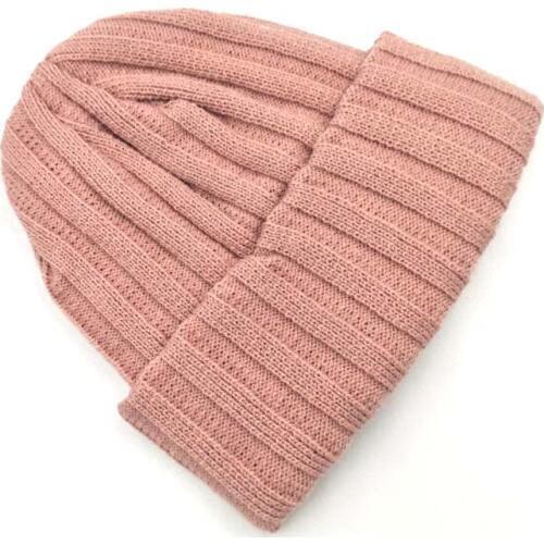 Korean lovely Stripe Candy Color Children Knitted Caps Autumn Brand Pompom Acrylic Beanies Hats For Boy Girl Kids Watermelon Cap