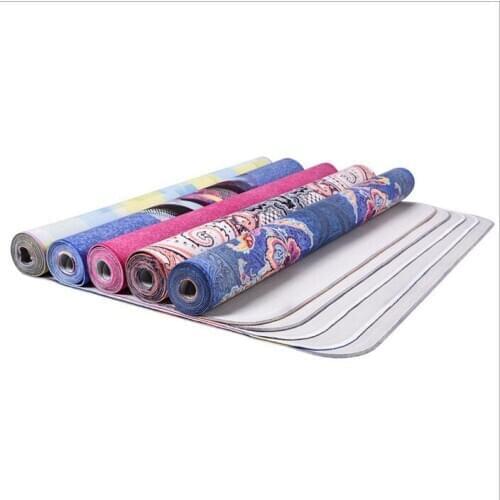 10pcs/lot Yoga mat Studio / Practice mat 183cm x 66cm Towel Travel Yoga Mat Premium Eco Friendly Natural Rubber & Soft Suede