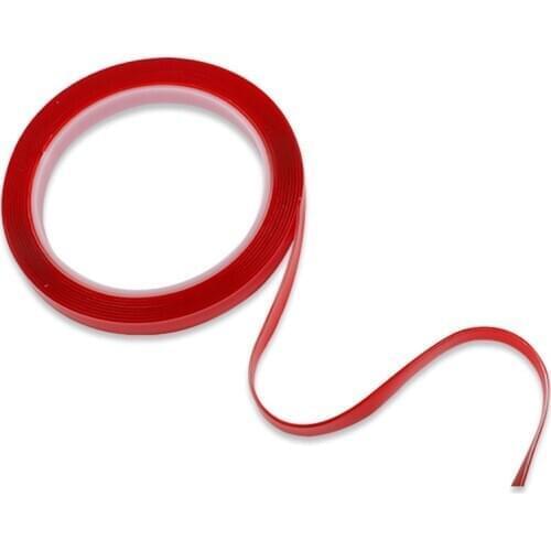 3M Red Transparent Silicone Double Sided Tape Sticker For Car High Strength No Traces Adhesive Sticker Living Goods Double Sided