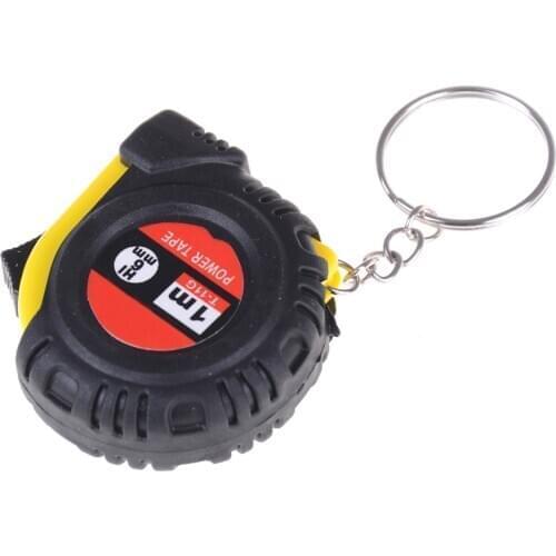 Creative Retractable Ruler Tape Measure Key Chain Mini Pocket Size Metric 1m/150cm Keyring Keychain