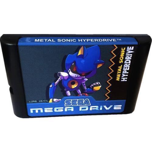 Metal Sonic Hyperdrive Version 4.2 For SEGA Mega Drive /Genesis 16 bit For PAL and NTSC Console