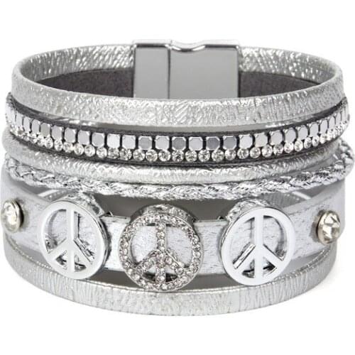 ORNAPEADIA Fashion Bohemian Popular Bracelet for Women Woven Bracelet Ethnic Style Multi-layer Diamond Bracelet Wholesale