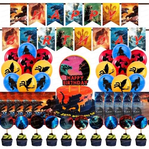 Bandai Godzilla Monster Theme Childrens Birthday Party Decoration Balloon Package Halloween Kids Toys Gender Reveal Balloons