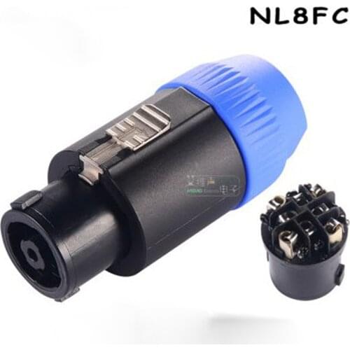 5PCS/Lot Original Audio Speaker/Loudspeaker Male Plug Connector 2-Poles 4-Poles 8-Poles For NEUTRIK NL2FX NL4FX NL4FC NL8FC