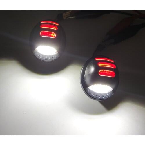 1Set For Ford F150 F250 Car Lighting LED Number License Plate Lights Lamp Car Light Assembly Luces For Ford F-150 Ranger Explore