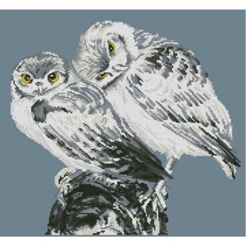 Couple owls patterns Counted Cross Stitch 11CT 14CT DIY wholesale Chinese Cross Stitch Kit Embroidery Needlework Sets