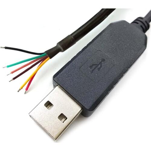 Usb ttl cable diy cp2102 uart ttl 3.3v adapter wire end cable flash upgrade download upload cable