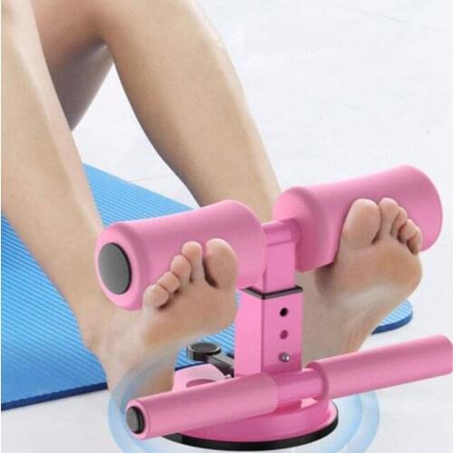 Adjustable Sit-ups Assistant Device Fitness Equipment Workout Equipment Self-Suction Sit-up Floor Bar Abdominal Leg Muscle