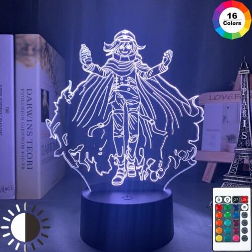 Danganronpa Kokichi Oma Led Night Light Lamp for Bedroom Decoration Kids Gift Danganronpa Acrylic 3d Lamp Kokichi Oma