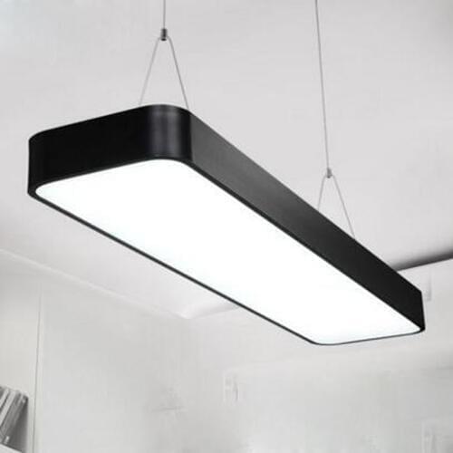 LED office chandeliers strip lights rectangular studio supermarkets shops Internet cafes industrial style chandeliers led light