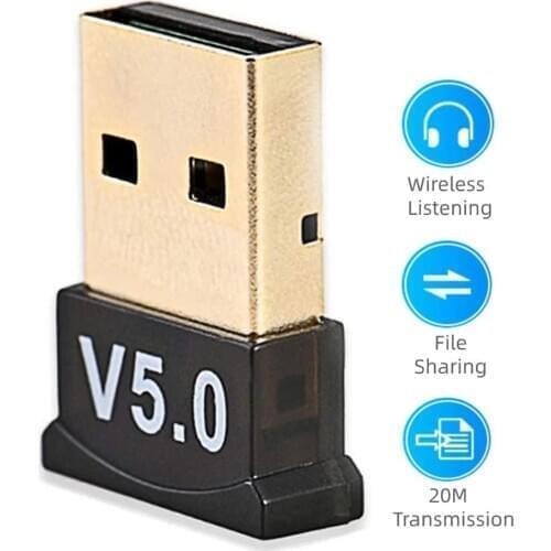 USB Bluetooth Adapter for Mouse Keyboard Bluetooth 5.0 Wireless Audio Receiver Transmitter for PC