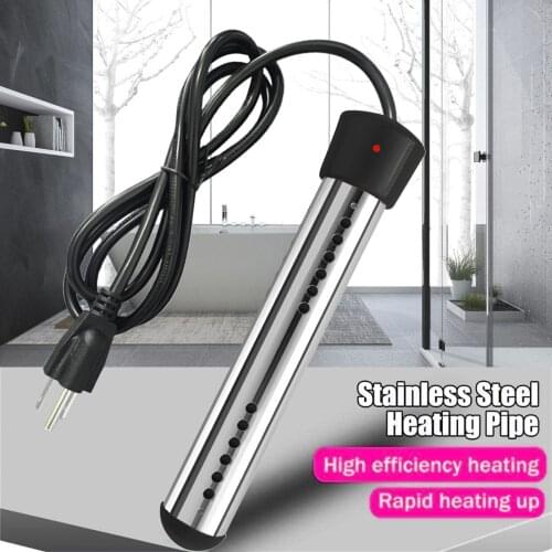 Electric Immersion Water Heater Boiler 1500w Swimming Pool Heater Fast Heating Portable Boiler Brewing Mini Heater #G4