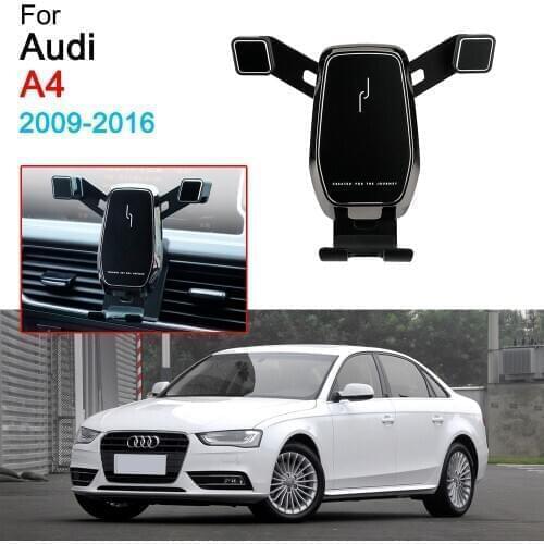 Car Air Vent Mount Clip Clamp Mobile Phone Holder for Audi A4 Accessories 2009-2016