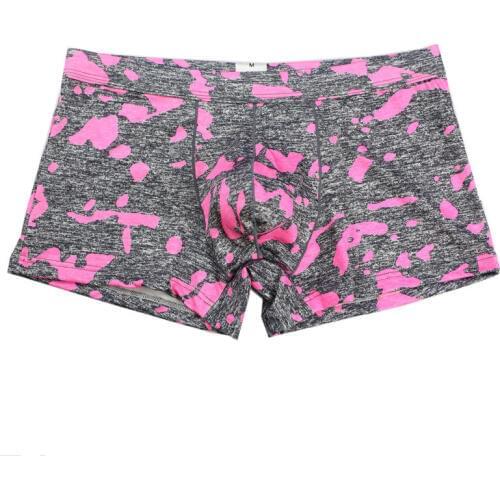 2019 Camo Underwear Men Boxer Shorts Sexy Cueca Soft Camouflage Male Underwear Sexy Penis Pouch Boxershorts Underpants Bottoms