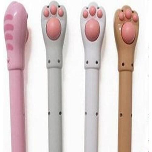 2020 Creative Multifunctional Electric Massage Hammer Mini Cartoon Cats Claw Massage Stick With LED Flashlight