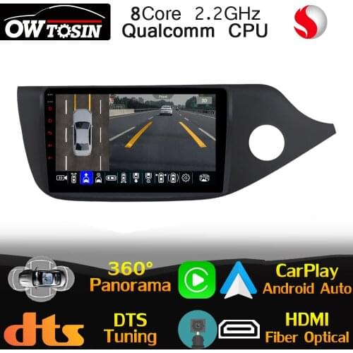 9" IPS Qualcomm 8Core Car Media For Kia Cee'd CEED JD 2012- 2018 WiFi DTS 360 Panoramic GPS Radio Head Unit Optical HDMI Stereo