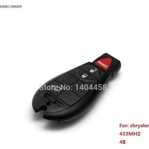 Auto remote key smart key (3+1) button for Chrysl 433MHZ,free shipping