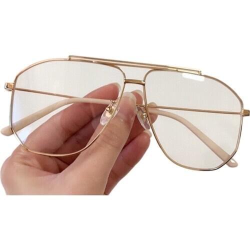 Oversized Glasses Frame For Women Men Fashion Brand Eyeglasses Trending Style Brand Design Optical Spectacle Frames