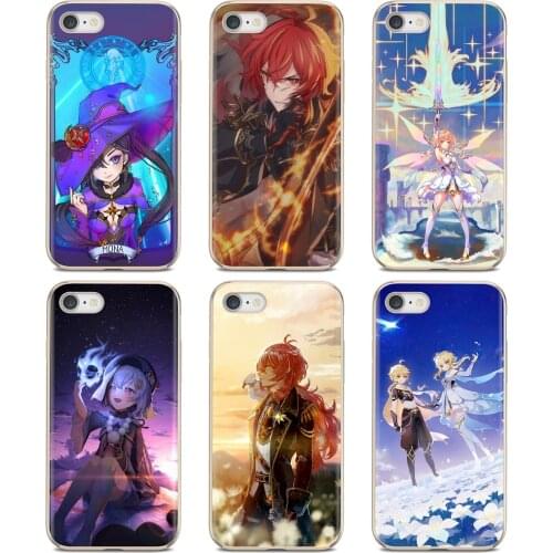 For Xiaomi Redmi 2 S2 3 3S 4 4A 5 5A 5 6 6A 7A 9 9T 9C 9A Pro Pocophone F1 Silicone Phone Cover Genshin Impact