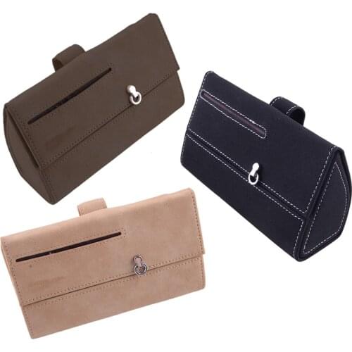Sun Visor Sunglasses Eyewear Card Ticket Organizer Holder Case Box Tray Fit for Universal Car