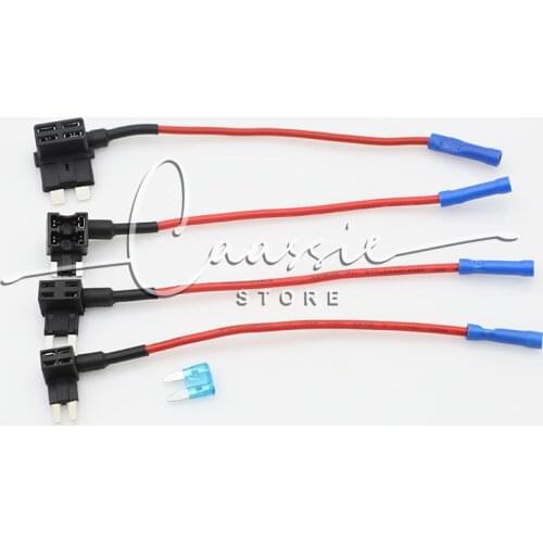 1pc MINI SMALL MEDIUM Size Car Blade Fuse Holder Add-a-circuit Electric Appliance Piggy Back Fuse Tap Clip Optional