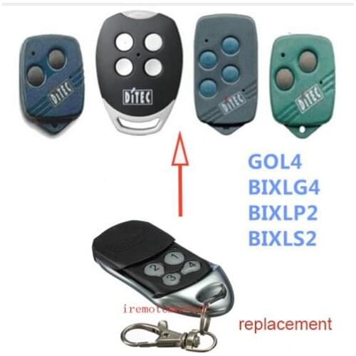 DITEC GOL4, BIXLG4, BIXLP2, BIXLS2 garage door replacement remote control beautiful