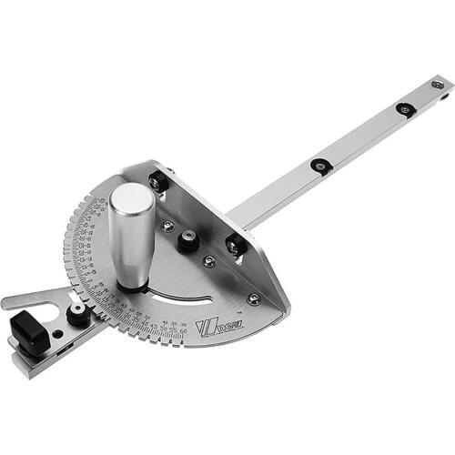 Drillpro 0-90 Degree 450mm Angle Miter Gauge Sawing Assembly Ruler Woodworking Tool for Table Saw Router