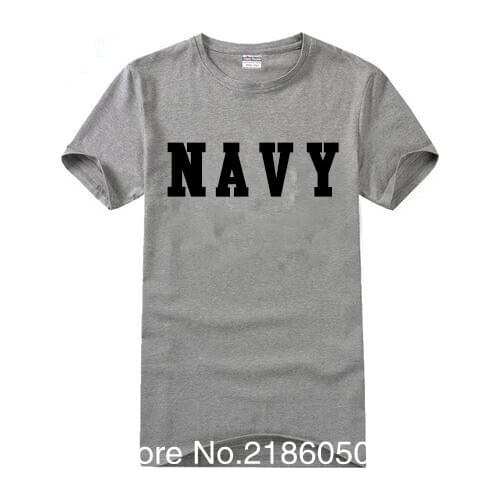 Summer US Army Navy Air Force USAF Marines USMC Military Physical PT T Shirt Men Funny O Neck Print Cotton Casual Shirts