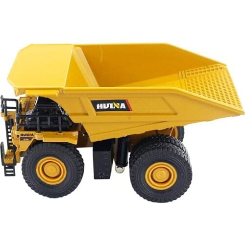 HUINA 1812 1:60 Mini Metal Alloy Articulated Truck Car Model Toy Construction Car Engineering Car Vehicle Gift for Kids Boys