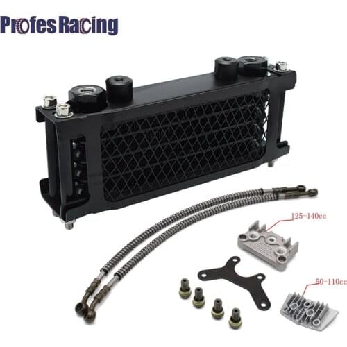 Motorcycle Oil Cooling Kit Cooler Radiator Oil Cooler Set For 50cc 70cc 90cc 110cc 125cc 140cc Dirt Bike Monkey Bike DAX Pocket