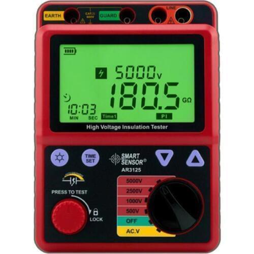 MegOhmmeter AR3125 High Voltage 5KV Insulation Resistance Tester Meter