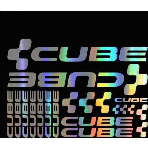 Creative Car Sticker Kit Cube Adesivi Bici Stickers for Bike Mtb Bdc Bicicletta KK Vinyl Decal Waterproof Accessories 15cm*10cm