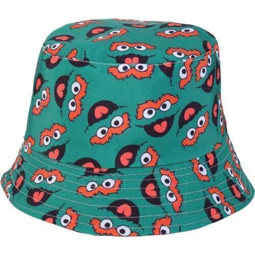 New Summer Sun Hats Women Bucket Hat Reversible Visor Basin Cap Men Double Side Print Panama Outdoor Travel Fisherman Hat M35