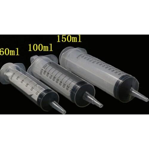 60/100/150ml Plastic Syringe Resuable Hydroponics Nutrient Sterile Health Measuring Syringe Cats Feeding Syring Measuring Tools