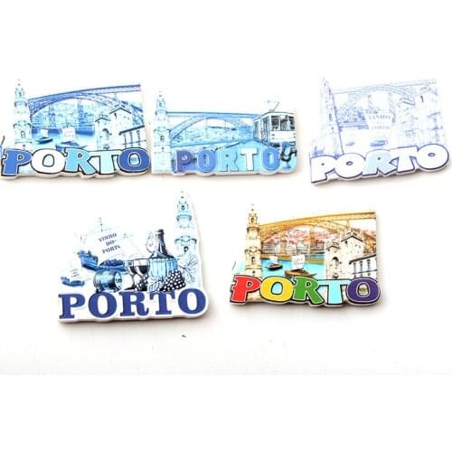Portugal Porto Bridge design Tourist Travel 3D Fridge Magnet Sticker Travel Souvenir Kitchen Home Decoration Accessories