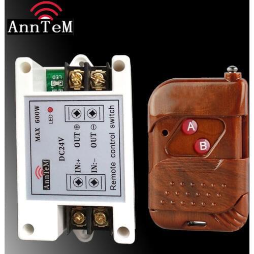 RF High Power Relay Wireless Universal Gate Remote Control Switch 433mhz Receiver Smart Transmitter DC15v to 25v
