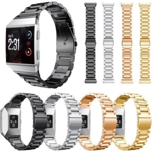 Watch Band for Fitbit Ionic Stainless Steel Metal Replacement Wrist Strap for Fitbit Ionic Smart Watch Band Strap Bracelet Watch