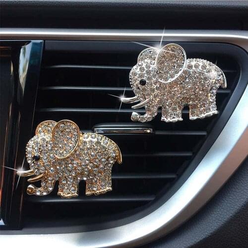 Bling Car Accessories for Women Charm Air Vent Clips Crystal Car Air Freshener Elegant Interior Decoration Charm, Easy to Clean