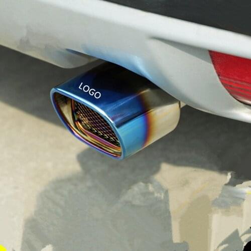 Stainless Steel Tail Exhaust Pipe Protective Decorated Cover For Citroen C3-XR 2015 16 17 18 19 CA227